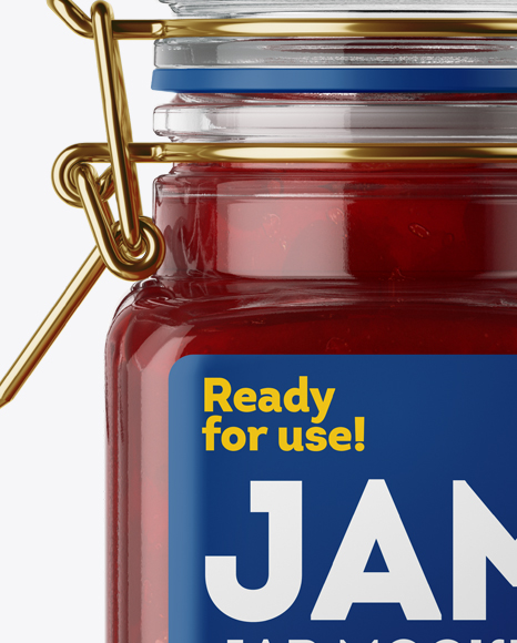 Download 100ml Glass Cherry Jam Jar W Clamp Lid Mockup In Jar Mockups On Yellow Images Object Mockups Yellowimages Mockups