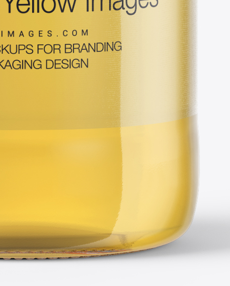 Clear Glass Bottle With Grape Juice Mockup PSD #2