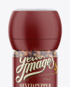 Mixed Pepper Jar Mockup on Yellow Images Object Mockups