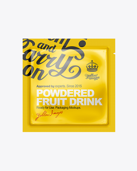 Download Square Sachet Mockup In Sachet Mockups On Yellow Images Object Mockups PSD Mockup Templates