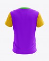 Download Men S T Shirt Back View Hq Mockup In Apparel Mockups On Yellow Images Object Mockups