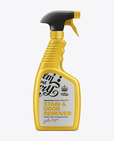 24 Fl Oz Spray Bottle Mockup In Bottle Mockups On Yellow Images Object Mockups