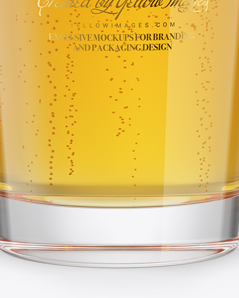 Download Lager Beer Glass Mockup in Cup & Bowl Mockups on Yellow Images Object Mockups