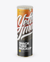 Matte Snack Tube Mockup (High Angle) - Free Download Images High