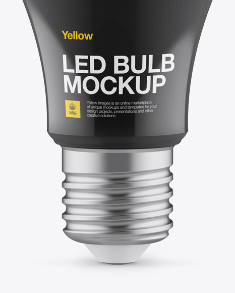 Download Glossy LED Bulb Mockup in Object Mockups on Yellow Images Object Mockups