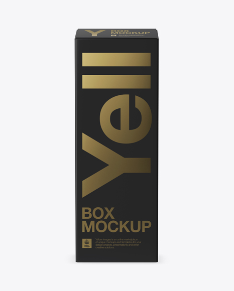Paper Box Mockup   Front View (High Angle) PSD #1