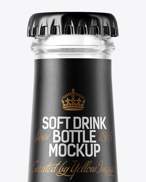 200ml Clear Glass Bottle with Red Drink Mockup PSD #6