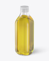 Download 0.5L Clear Glass Olive Oil Bottle Mockup - Halfside view (High-Angle) in Bottle Mockups on ...