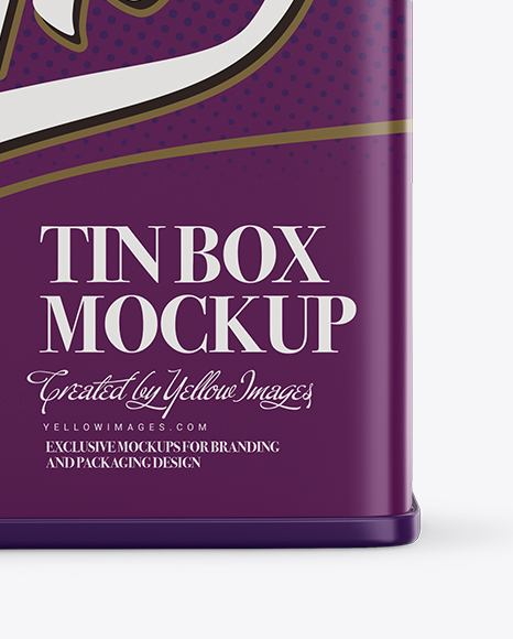 Matte Tin Box Mockup PSD #4