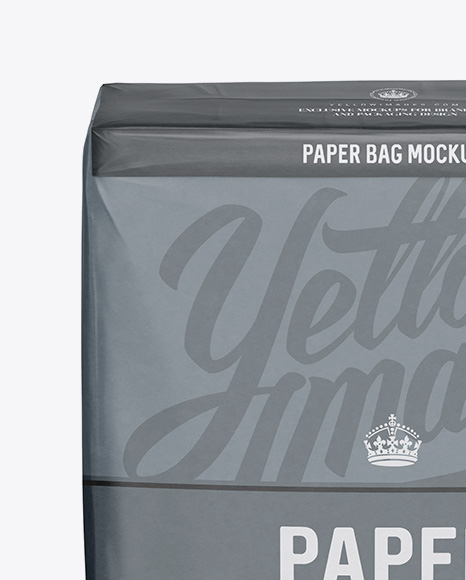 Paper Bag Mockup   Front View (High Angle Shot) PSD #5