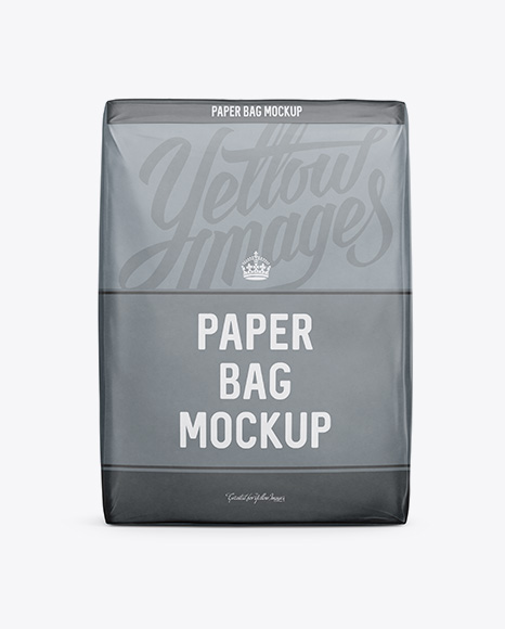 Paper Bag Mockup   Front View PSD #1
