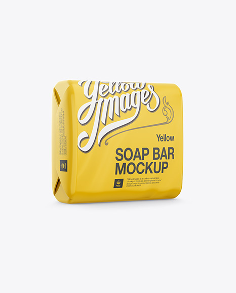 Download Square Soap Bar Mockup In Packaging Mockups On Yellow Images Object Mockups