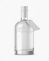 Vodka Bottle with Shrink Band Mockup on Yellow Images Object Mockups