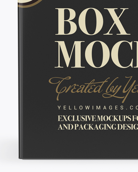 Paper Box Mockup   Front View (High Angle) PSD #2