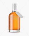 Whisky Bottle with Shrink Band Mockup on Yellow Images Object Mockups