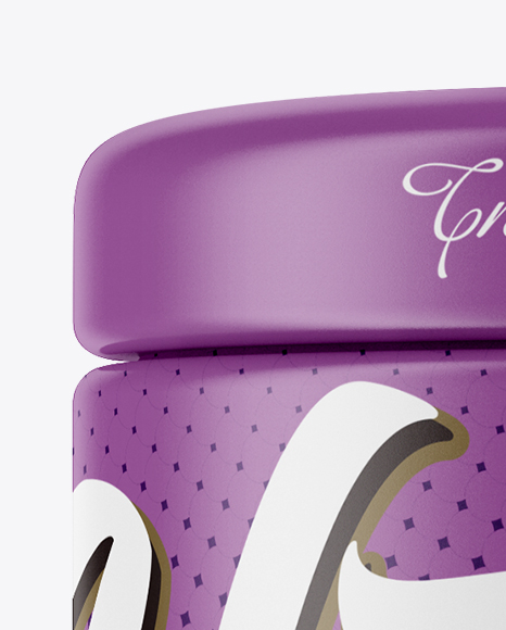 Matte Storage Jar Mockup - Front View
