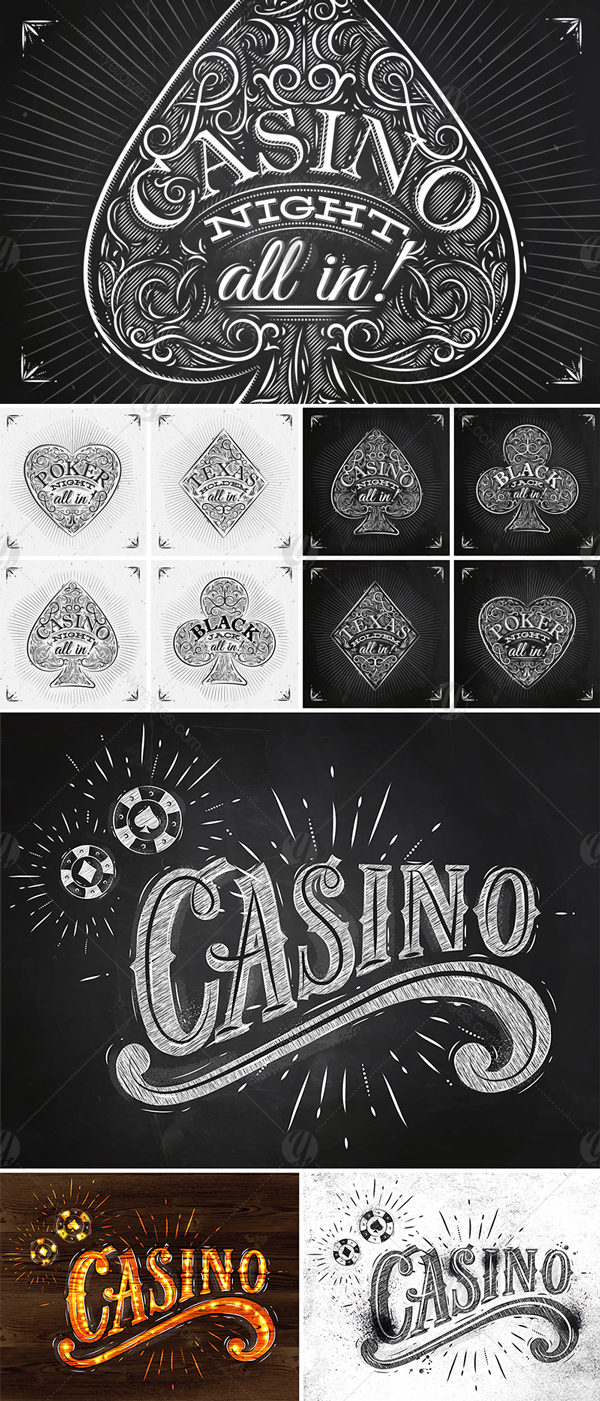 Casino Style Lettering