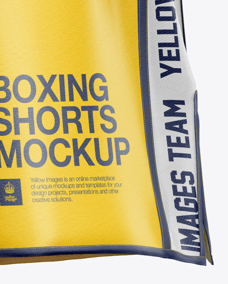 Download Two Panel Boxing Shorts Mockup - Back View in Apparel ...