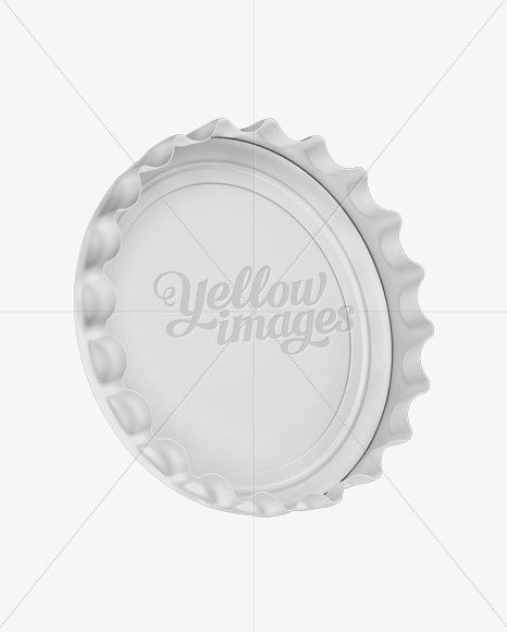 Matte Bottle Cap   Half Side View PSD #1