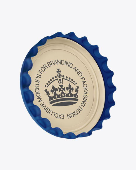 Matte Bottle Cap   Half Side View PSD #6