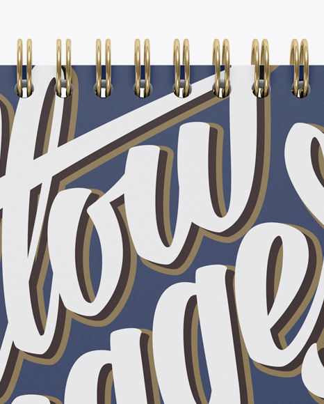 Notebook With Ring Binger Mockup   Front View PSD #1