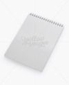 Notebook With Ring Binger Mockup - Half Side View (High-Angle Shot) on