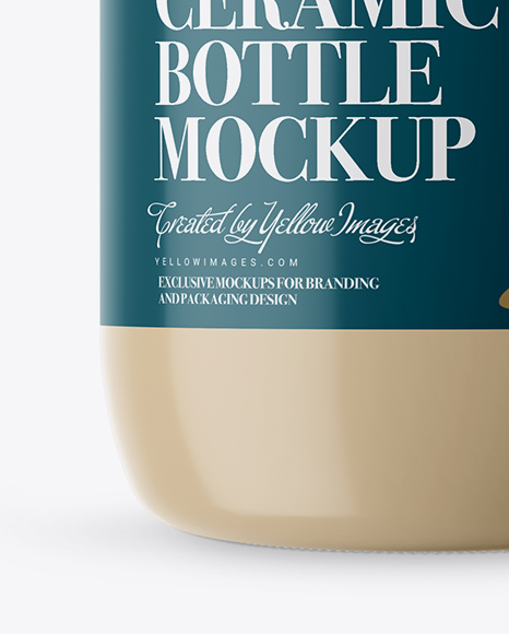 Download 3l Ceramic Bottle With Handle Clamp Lid Mockup In Bottle Mockups On Yellow Images Object Mockups PSD Mockup Templates