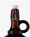 3L Amber Glass Bottle With Handle & Clamp Lid Mockup - Free Download