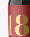Download Clear Glass Bottle With Red Wine Mockup in Bottle Mockups ... Yellowimages Mockups