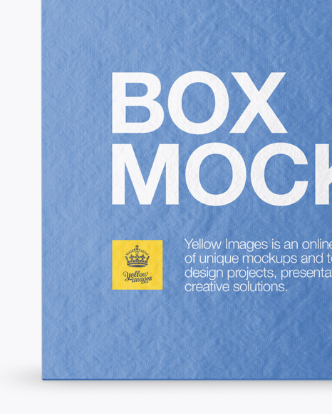 Textured Paper Box with Hang Tab Mockup   Front View PSD #1