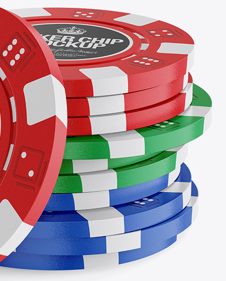 Download 11 Plastic Casino Tokens Mockup in Object Mockups on Yellow Images Object Mockups