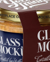 Glass Jar with Pate Mockup - Halfside View