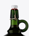 Download 3L Green Glass Bottle With Handle & Clamp Lid Mockup in Bottle Mockups on Yellow Images Object ...