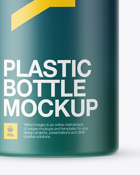 Matte Pet Bottle Mockup In Bottle Mockups On Yellow Images Object Mockups