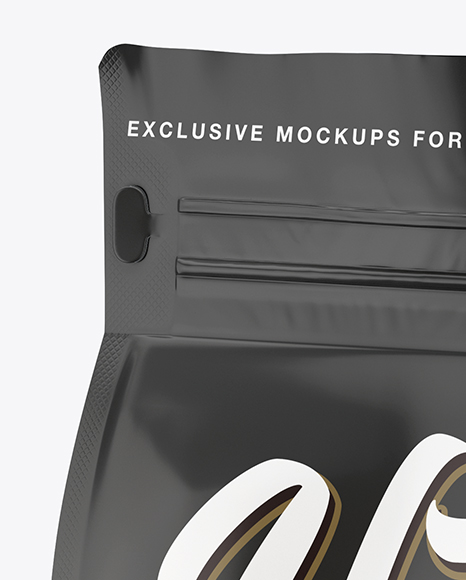 Download Matte Stand-up Bag Mockup - Half Side View in Bag & Sack ... Yellowimages Mockups