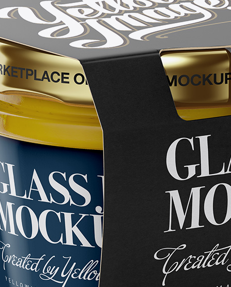 Download Glass Jar With Mustard Mockup Halfside View In Jar Mockups On Yellow Images Object Mockups Yellowimages Mockups