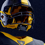 Download American Football Kit Mockup Back View In Apparel Mockups On Yellow Images Object Mockups